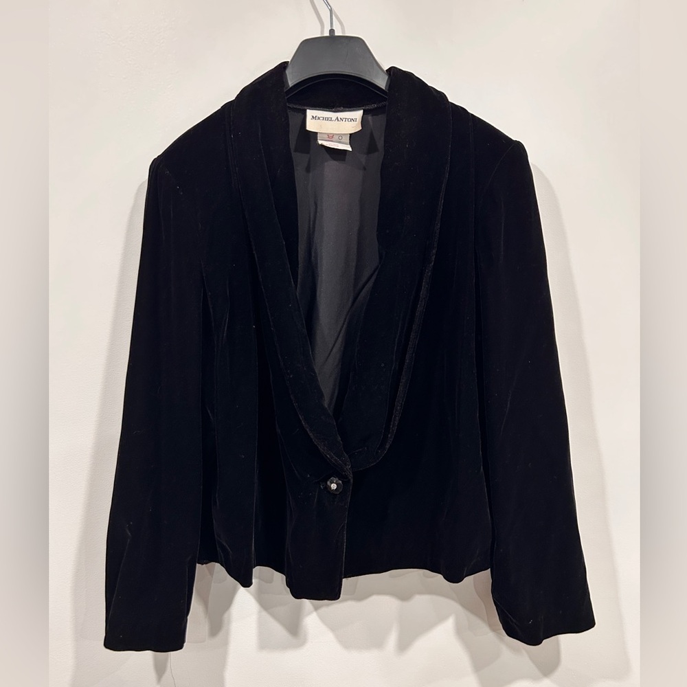 VTG Michel Antoni Velvet Women's Blazer